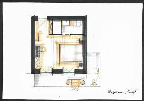 Floor plan Accommodation | haus urban B&B | Comfort Room