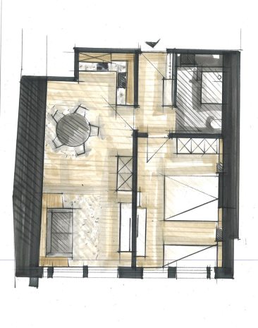 Floor plan Accommodation | haus urban B&B | Apartment Chiusa